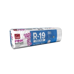 Owens Corning EcoTouch 15 in. W X 32 ft. L R-13 Kraft Faced Fiberglass  Insulation Roll 40 sq ft 