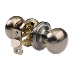 Ace Colonial Antique Brass Passage Door Knob 1-3/4 in.