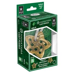 University Games Hanayama Helix Puzzle Gold/Silver 2 pc
