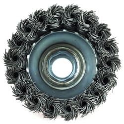Forney 2.75 in. D X 5/8 in. Knotted Steel Cup Brush 12500 rpm 1 pc