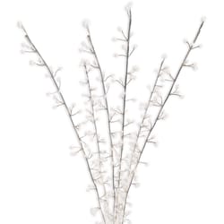 Celebrations LED Warm White Lighted Branches 38 in. Yard Decor