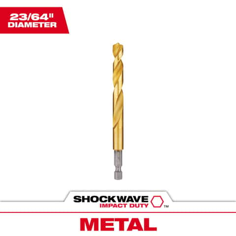 Milwaukee Shockwave Titanium Red Helix Drill Bit Set Hex Shank 23