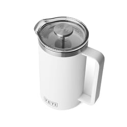 YETI Rambler 34 oz White BPA Free French Press Insulated Tumbler