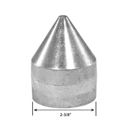 Yardlink Silver Aluminum Chain Link Bullet Cap 1 pk