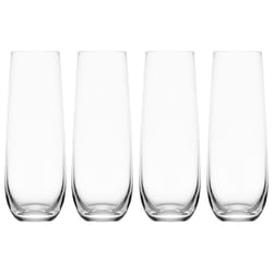 Mikasa Parker 9.5 oz Clear Crystal Stemless Champagne Flutes