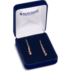 Montana Silversmiths Women's Blank Slate Beaded Brown/Silver Earrings