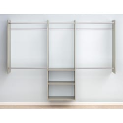 Easy Track 72 in. H X 96 in. W X 14 in. L Wood Laminate Deluxe Starter Closet Kit