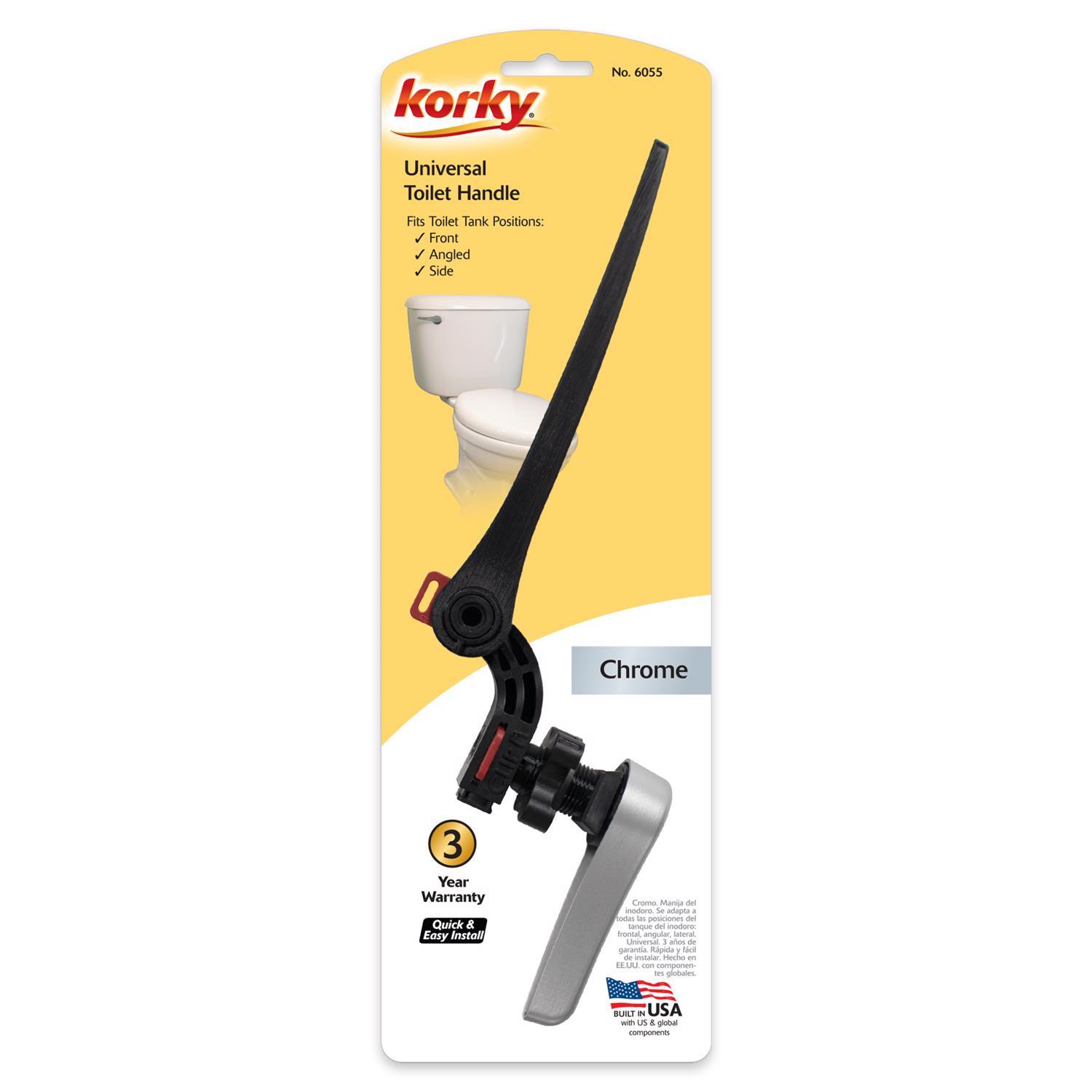 korky toilet handle chrome for universal