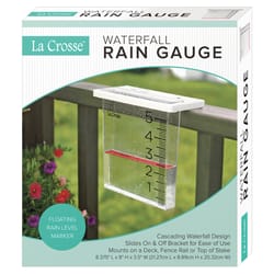 La Crosse Technology Waterfall Rain Gauge 3.50 in. W X 8.45 in. L