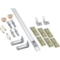 National Hardware 48 in. L White Steel Folding Door Hardware Set 1 pk