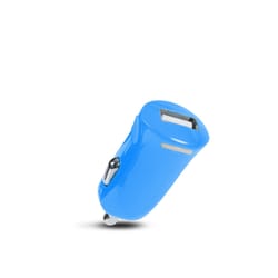 Fusebox Blue 1 Port USB Car Charger For All Mobile Devices