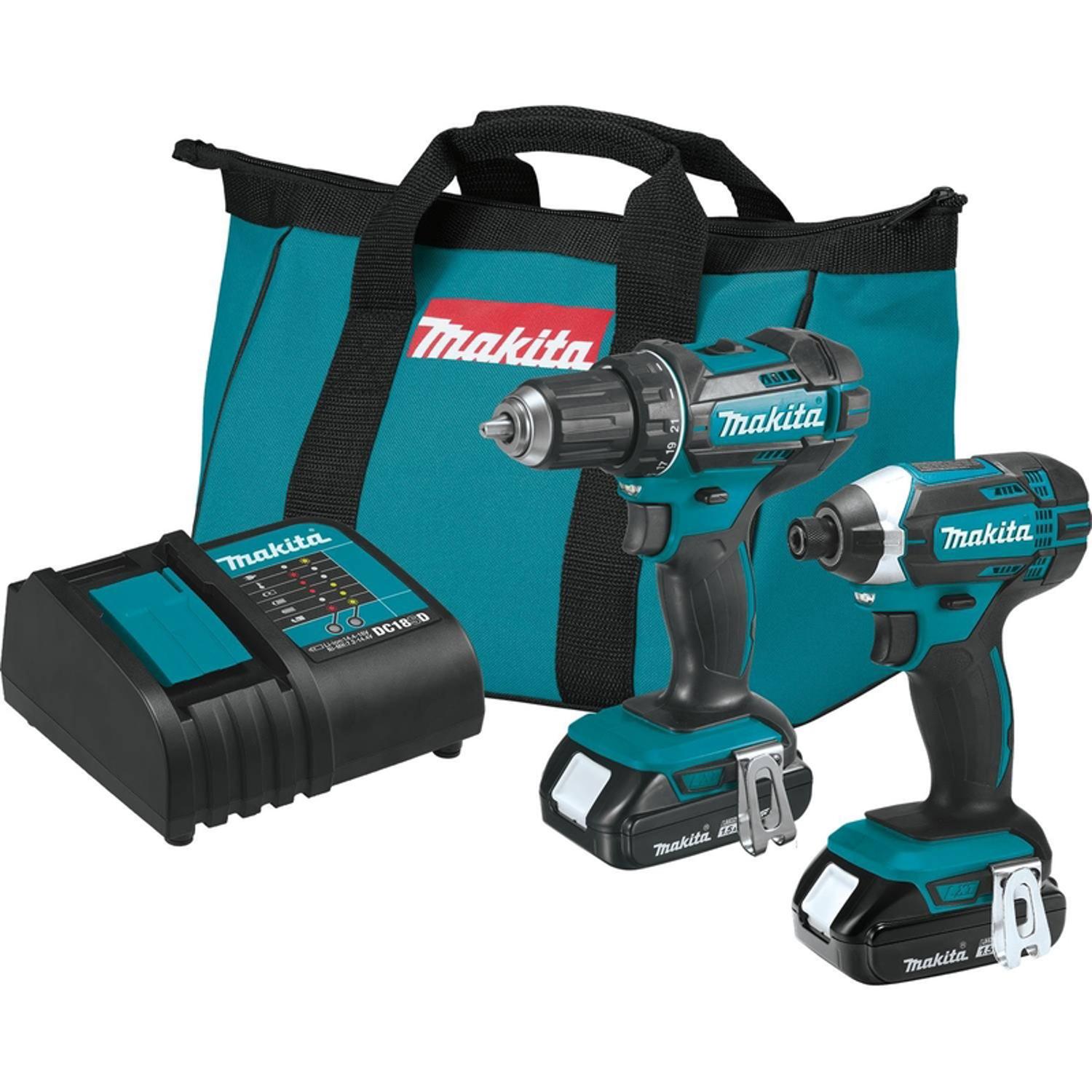 Photos - Power Tool Combo Kit Makita 18V LXT Cordless Brushed 2 Tool Combo Kit CT225SYX 