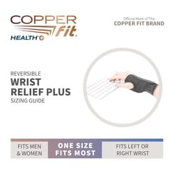Copper Fit Health Black Wrist Support 1 box