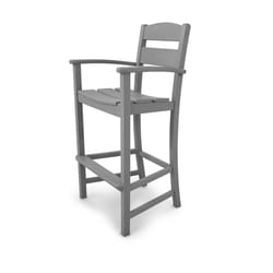 Ivy Terrace Classics Gray HDPE Frame Traditional Barstool