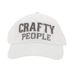 Pavilion We People Crafty People Baseball Cap White One Size Fits All