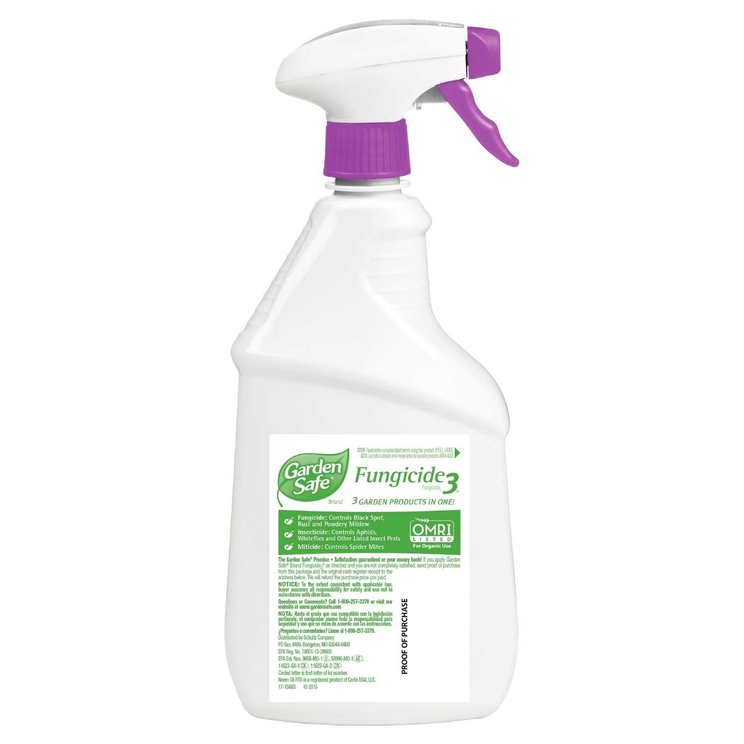 Garden Safe Fungicide 3 Organic Concentrated Liquid Fungicide 24