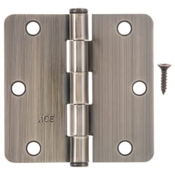 Ace 3-1/2 in. L Antique Brass Residential Door Hinge 1 pk