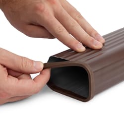 SpoutTrim 2 in. H X 4 in. W X 3 in. L Brown Plastic A Gutter End Cap