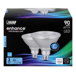 Feit Enhance PAR38 E26 (Medium) LED Bulb Daylight 90 Watt Equivalence 2 pk