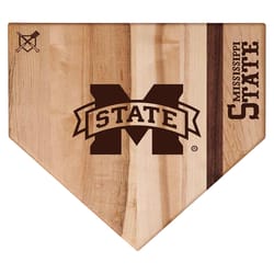 Baseball BBQ 17 in. L X 17 in. W X 1 in. Maple NCAA Mississippi State Cutting Board