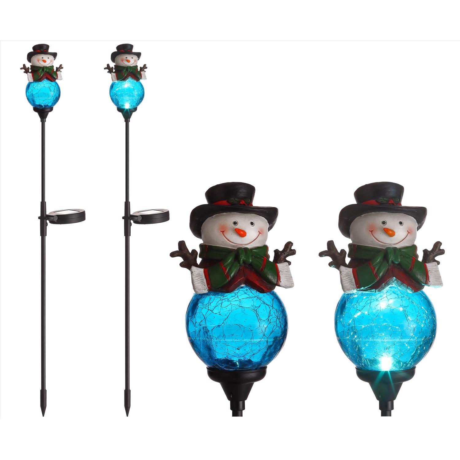 Celebrations LED Clear Snowman 30 in. Pathway Decor Mfr