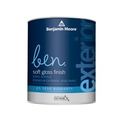 Benjamin Moore Ben Soft Gloss Base 4 Paint and Primer Exterior 1 qt
