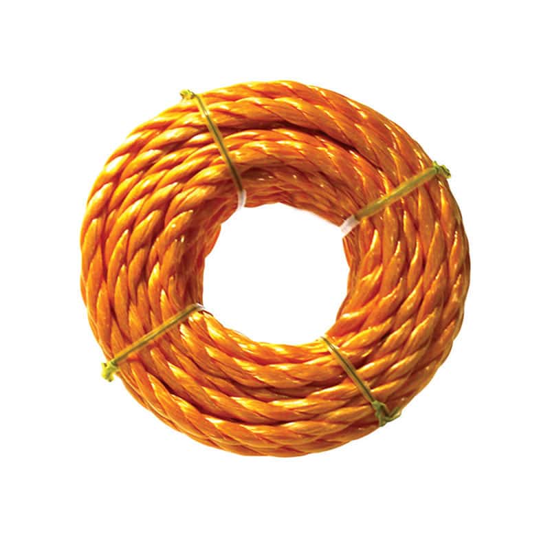 Ace 1/2 in. D X 50 ft. L Black/Orange Twisted Poly Truck Rope