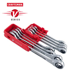 Craftsman V-Series Metric Reversible Ratcheting Combination Wrench Set 8 pc