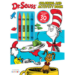 Bendon Dr. Seuss Color & Activity Bk w/ Crayons Activity and Coloring Book