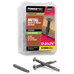 HILLMAN Power Pro No. 12 Ga. X 2.75 in. L Star Flat Head Coarse Roofing Screws