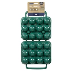 Stansport Forest Green Egg Carrier 3.25 in. H X 6.5 in. W X 7 in. L 1 pk