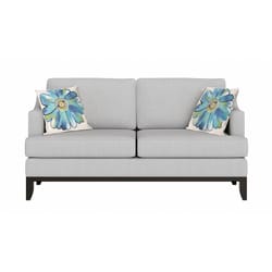 Liora Manne Visions III Aqua Daisy Polyester Throw Pillow 20 in. H X 2 in. W X 20 in. L