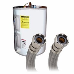 Fluidmaster 3/4 in. FIP X 3/4 in. D FIP 24 in. Braided Stainless Steel Water Heater Supply Line
