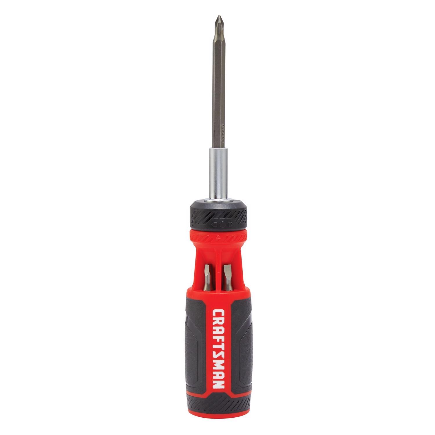 Craftsman Push-n-Pick Ratcheting Multi-Bit Screwdriver Kit, 10.6 in, 7 pc
