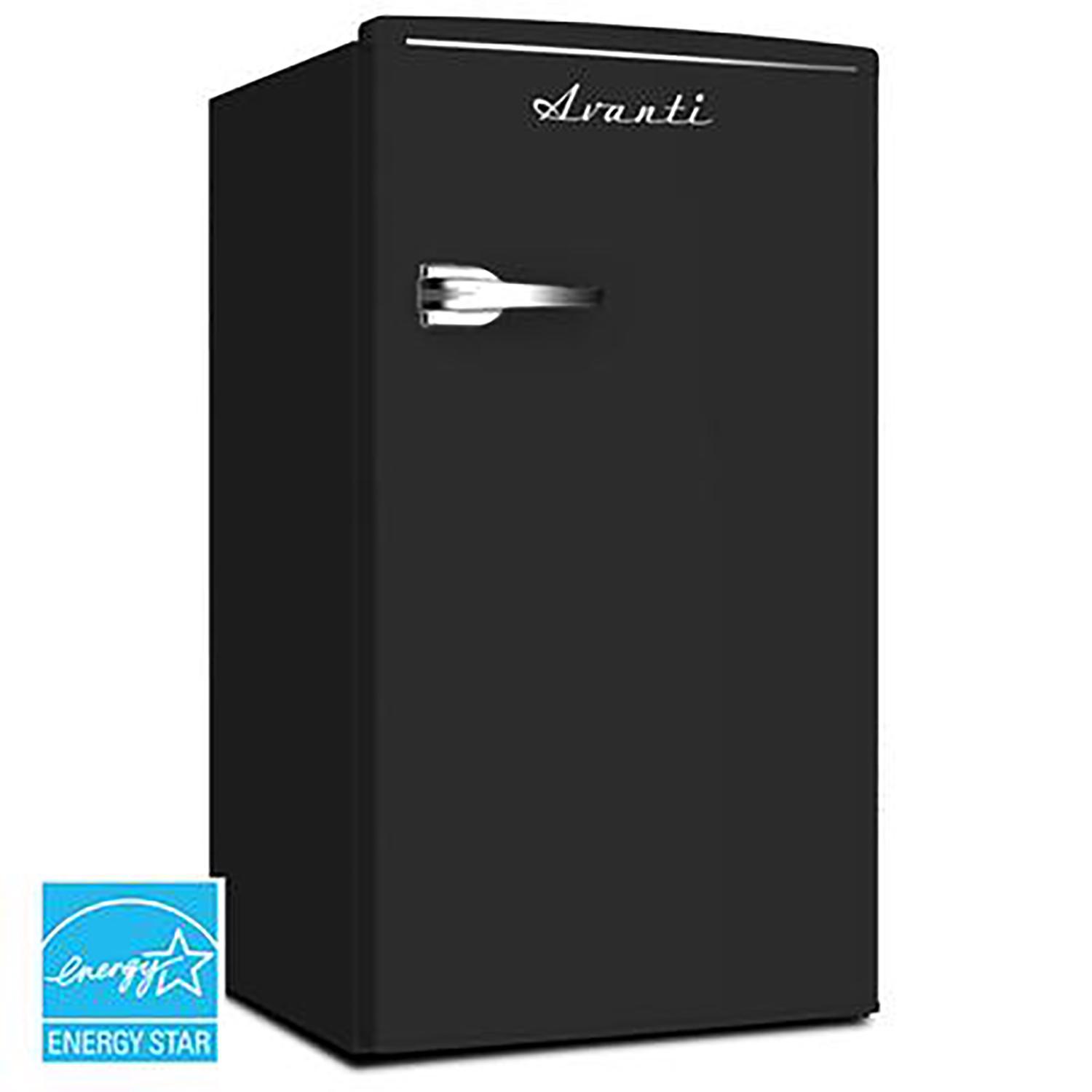 Avanti Retro 3.1 cu ft Black Steel Compact Refrigerator 169 W Sansujyuku sansujyuku.com