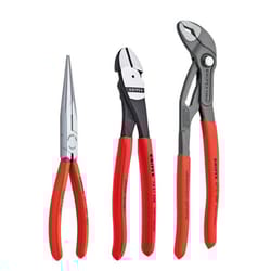 Knipex 3 pc Chrome Vanadium Steel Universal with Cobra Pliers Set
