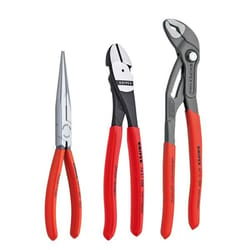 Knipex 3 pc Chrome Vanadium Steel Universal with Cobra Pliers Set