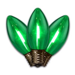 Holiday Bright Lights LED C9 Green 25 ct Replacement Christmas Lights