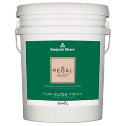 Benjamin Moore Regal Select Semi-Gloss White Paint and Primer Interior 5 gal