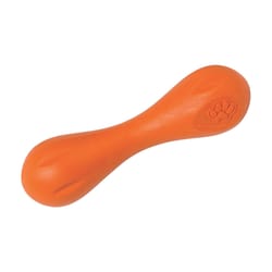 West Paw Zogoflex Orange Plastic Hurley Bone Chew Dog Toy Small in. 1 pk