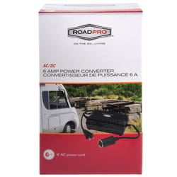 RoadPro 12 V Black AC to DC Convertor 1 pk