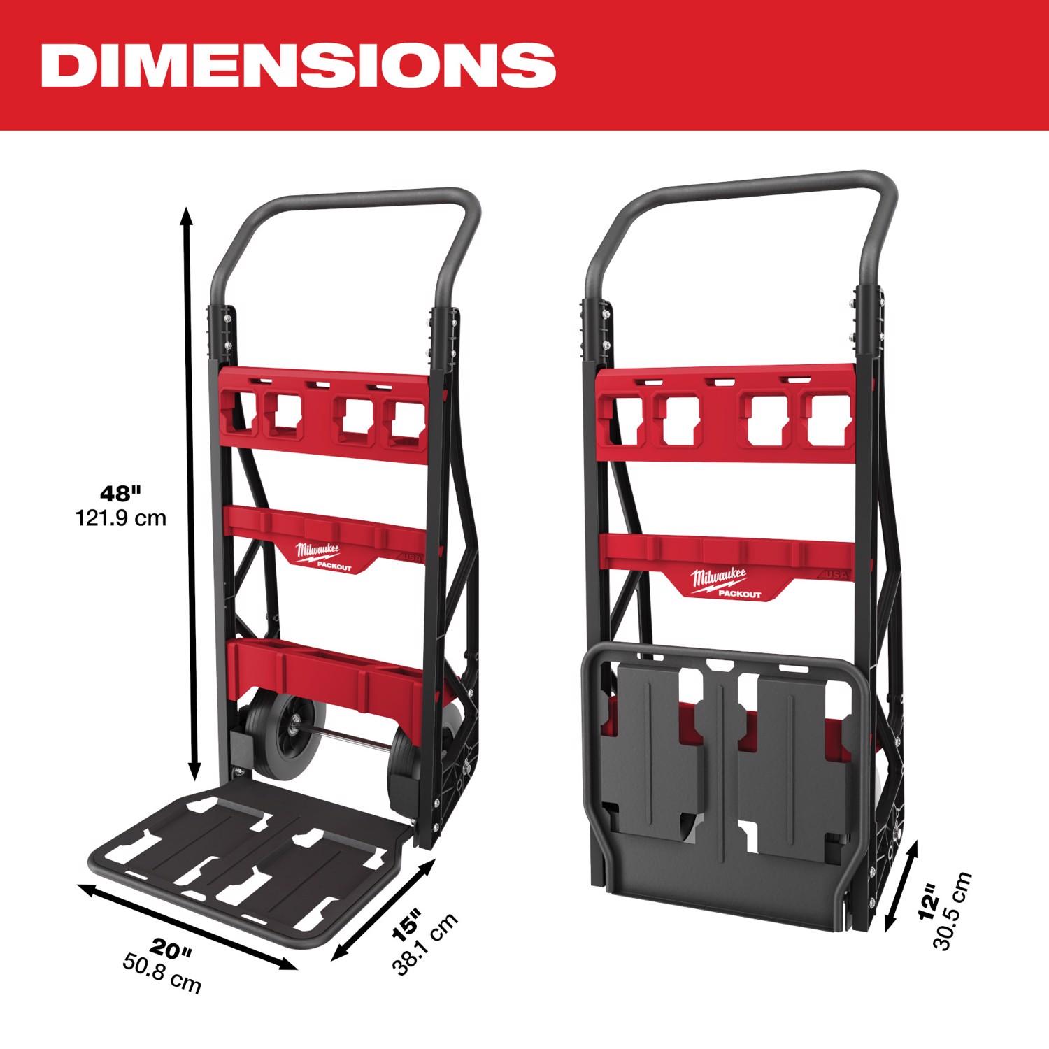 Milwaukee PACKOUT 22 in. Modular 2-Drawer Tool Box Black/Red - Ace Hardware