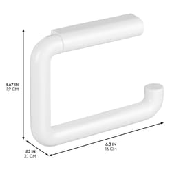 iDesign White Toilet Paper Holder