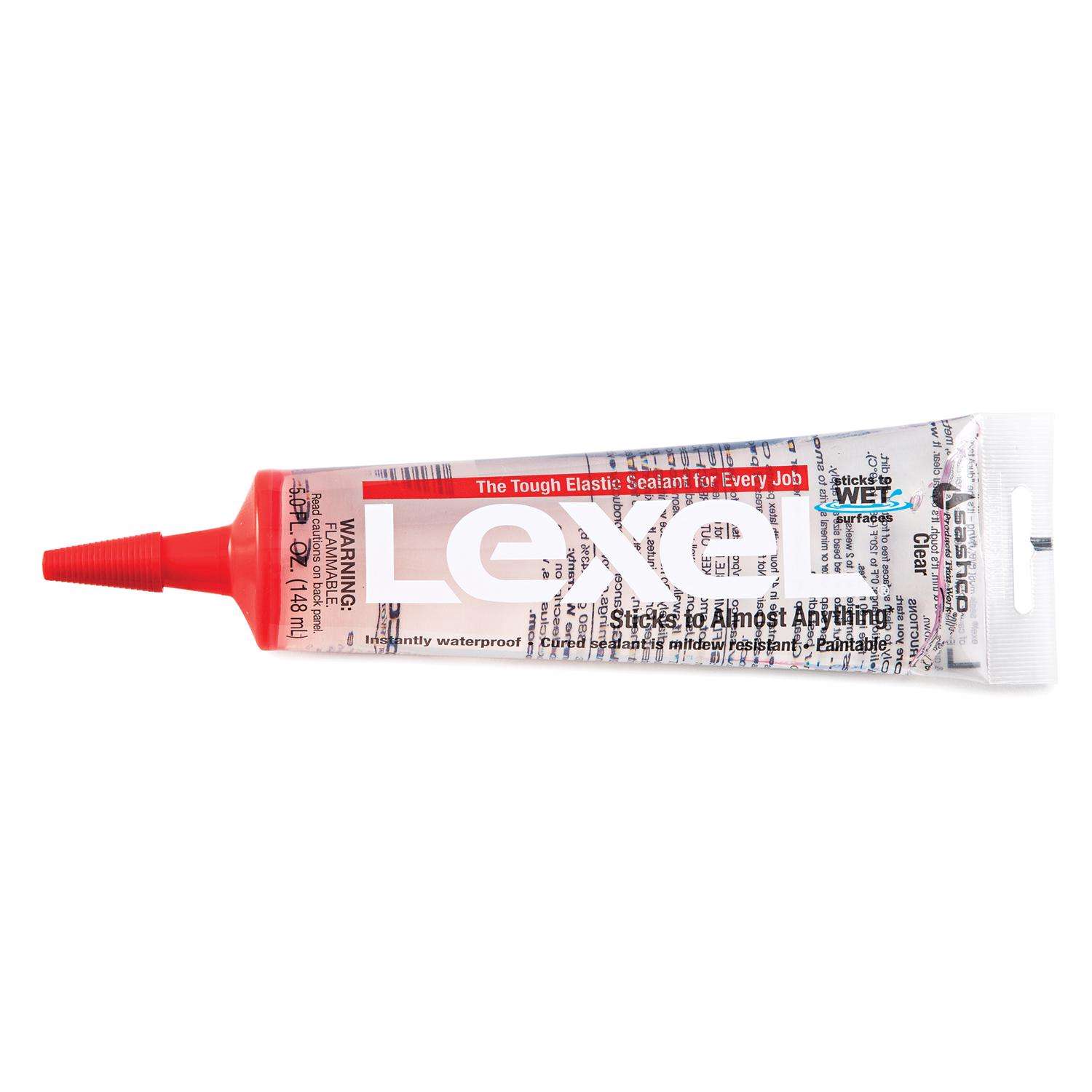 Sashco Lexel Clear Synthetic Rubber All Purpose Caulk 5 oz Ace Hardware