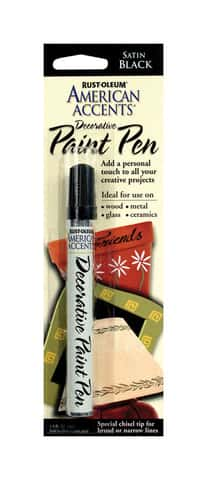 Rust-Oleum American Accents Satin Black Paint Pen Exterior and Interior 0.3  oz