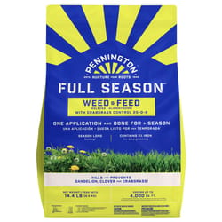 Pennington Full Season Weed & Feed Lawn Fertilizer For Multiple Grass Types 4000 sq ft