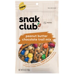 Snak Club Peanut Butter Chocolate Trail Mix 6 oz Bagged