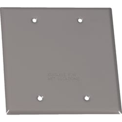 Sigma Electric Square Steel 2 gang 4.49 in. H X 4.49 in. W Flat Box Cover