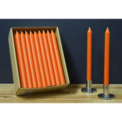 Kiri Tapers Dark Orange Unscented Scent Taper Candle