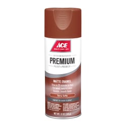 Ace Premium Matte Terra Cotta Paint + Primer Enamel Spray 12 oz